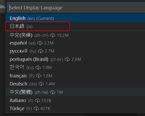 Visual Studio Codeセットアップ「日本語化」9
