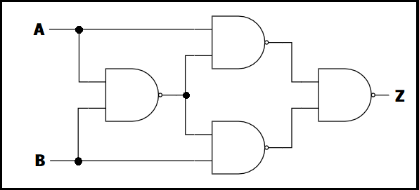 NAND回路を用いたXOR回路への変換