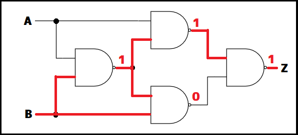 XOR回路の値挿入例_1